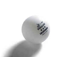 Table Tennis Balls TTB 900C 40+ 3* x 4 - White