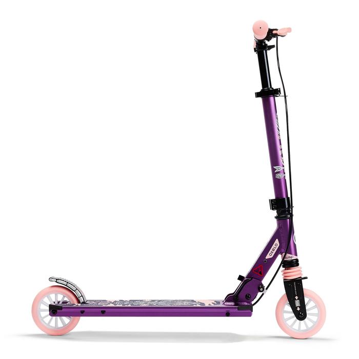 Mid 5 Kids Scooter With Handlebar Brake And Suspension Oxelo Decathlon