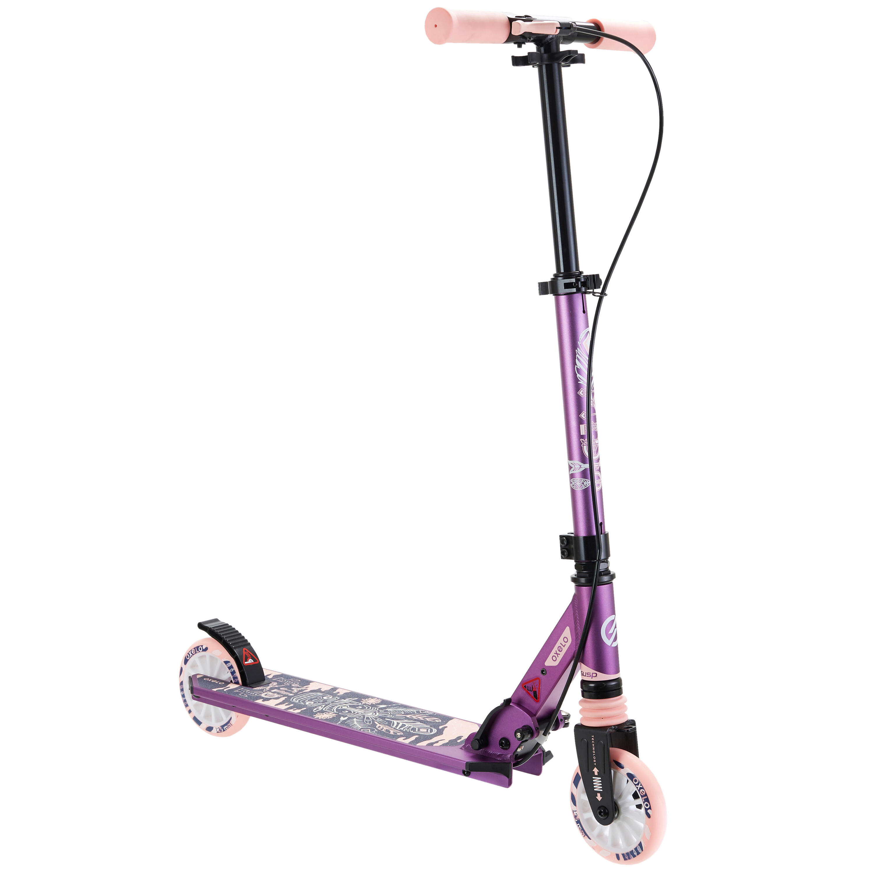 OXELO PRODUCTO OCASIÓN: Patinete MID5 Niños Freno en Manillar y Suspensión