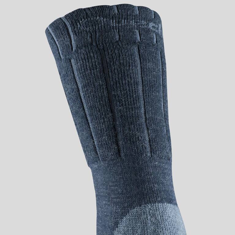 Warm Hiking Socks - SH100 X-WARM MID - 2 Pairs