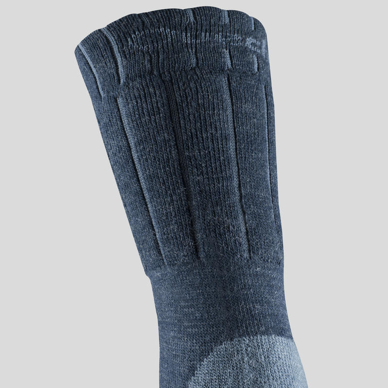 Adult Warm Walking Socks - 2 Packs - Navy Blue