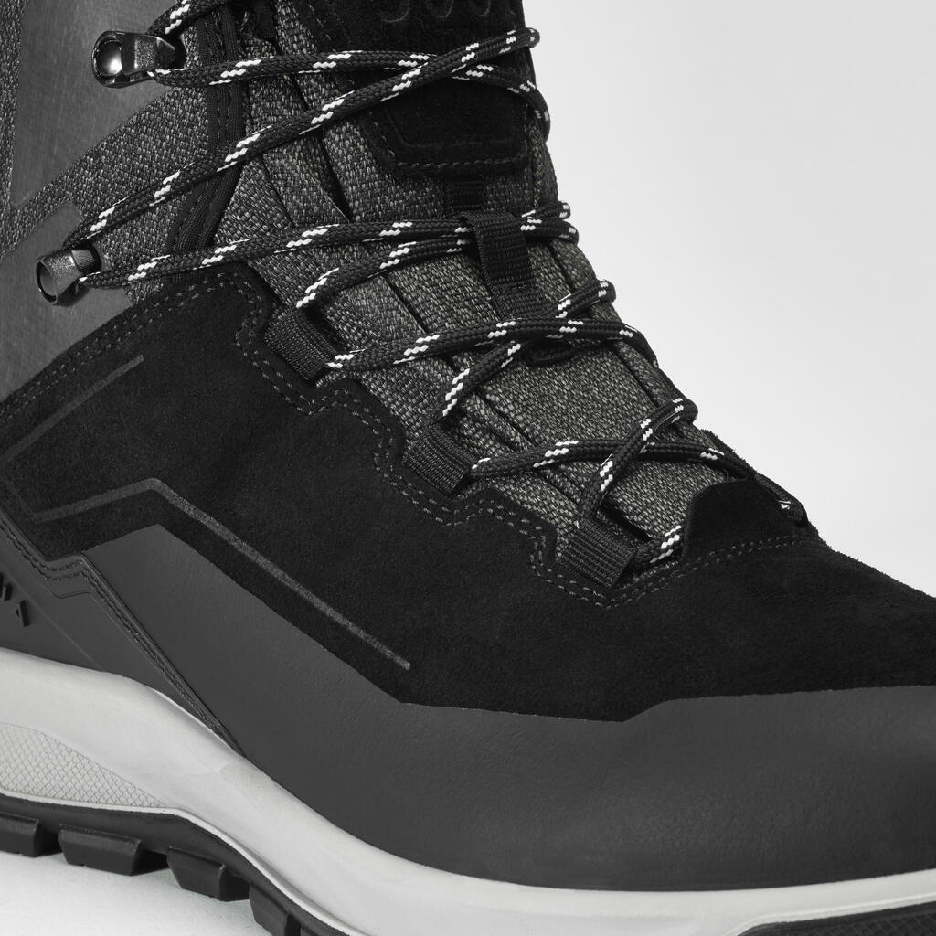 Vyriški šilti, vandeniui atsparūs odiniai žygių batai „SH900 high“, juodi