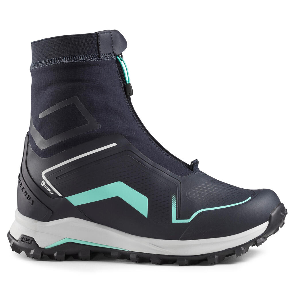 Winterschuhe Damen warm wasserdicht Winterwandern - SH900 Pro Mountain schwarz