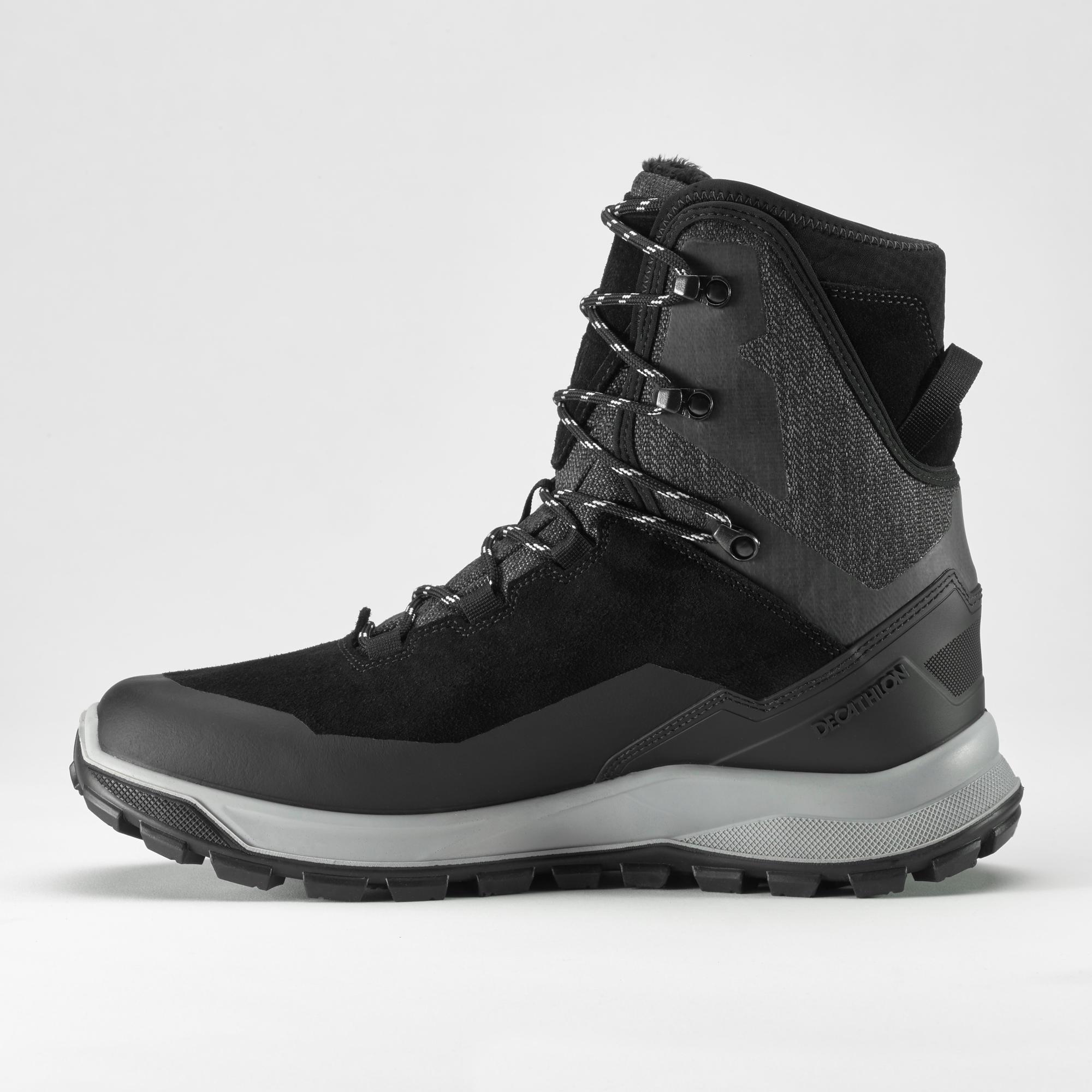 Men’s Warm and Waterproof Leather Hiking Boots - SH900 high 3/5
