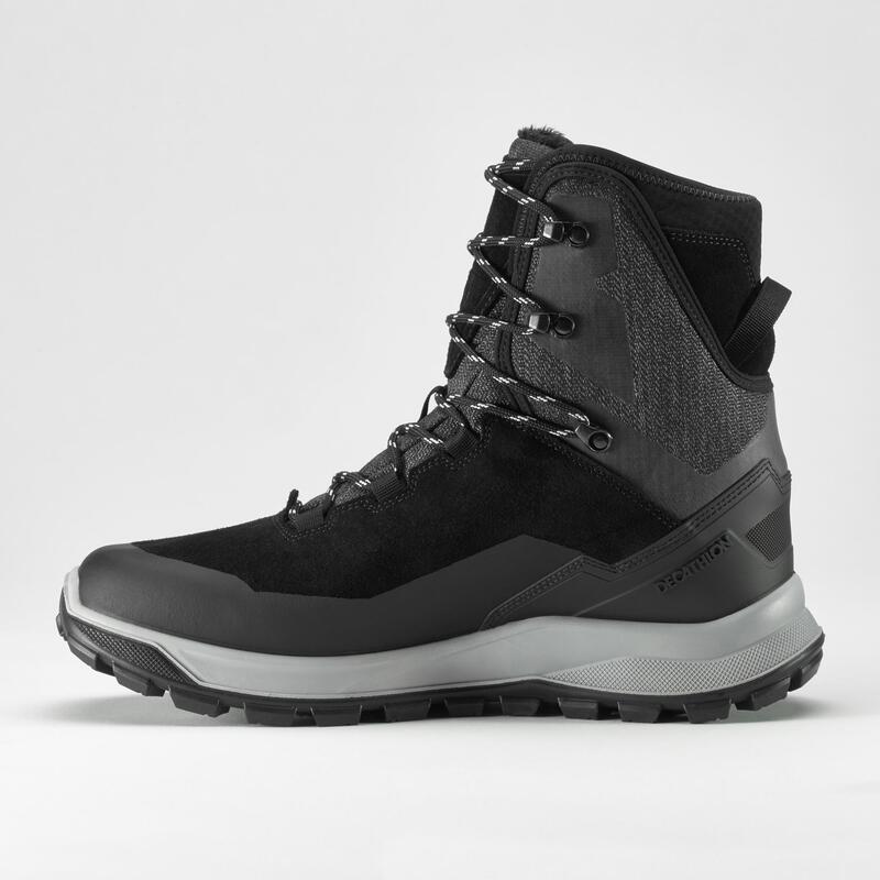 Botas de Couro de Caminhada Quentes e Impermeáveis - SH900 High - Homem