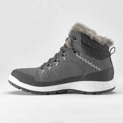 Women’s leather warm waterproof snow boots - SH900 Mid