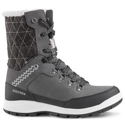 Botas de senderismo nieve mujer SH500 x-warm high gris 