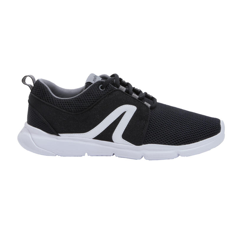 PW 120 WOMEN'S FITNESS WALKING SHOES - BLACK/WHITE