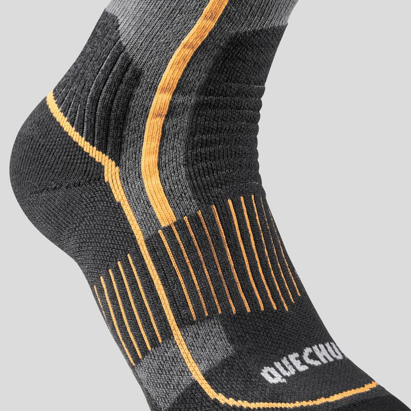 Wandersocken Damen/Herren warm halbhoch 2er-Pack - SH500 Mountain 