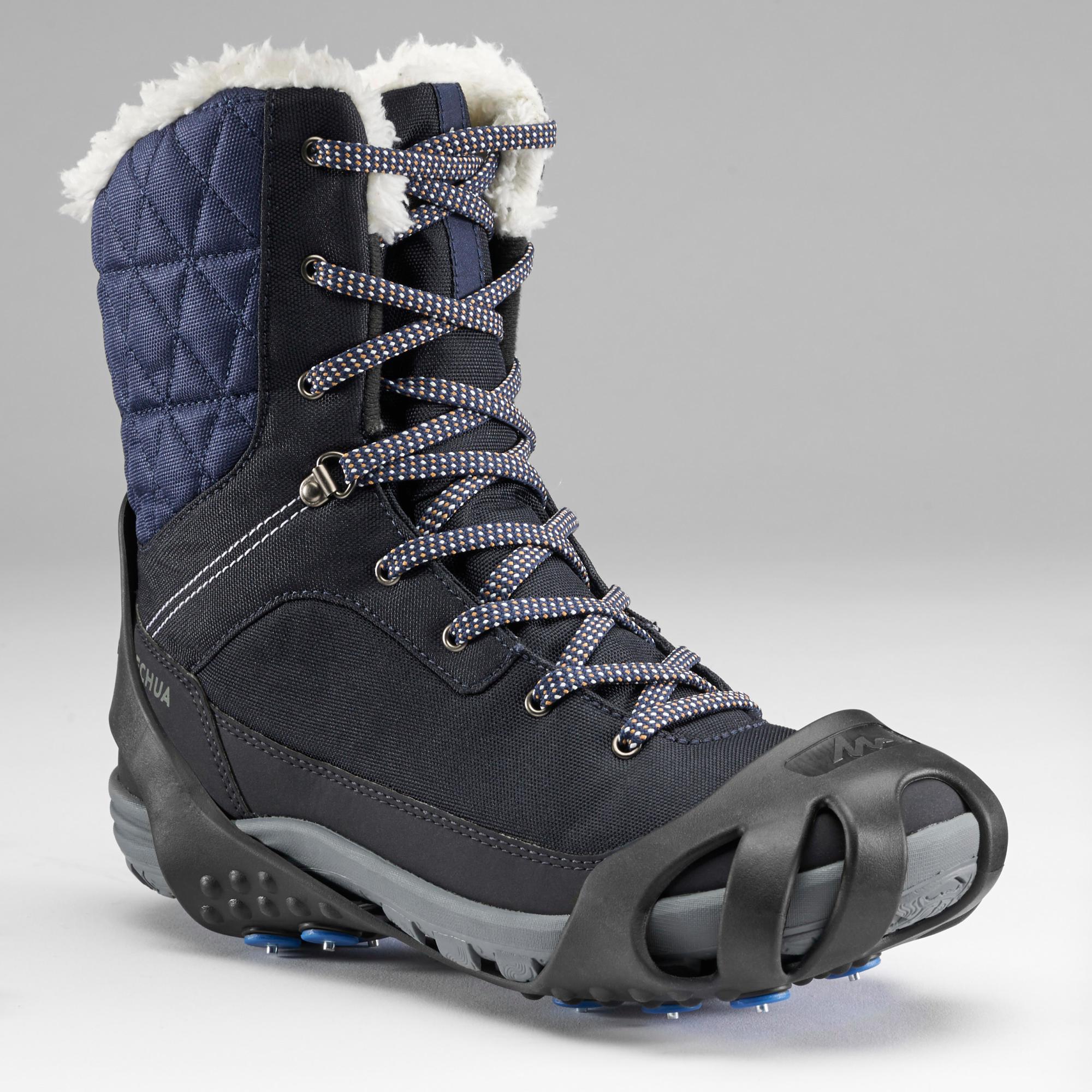 crampons chaussures neige decathlon