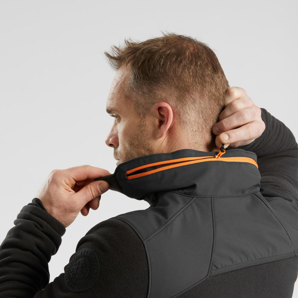 Chaqueta polar cálida de hombre para senderismo SH500 MOUNTAIN