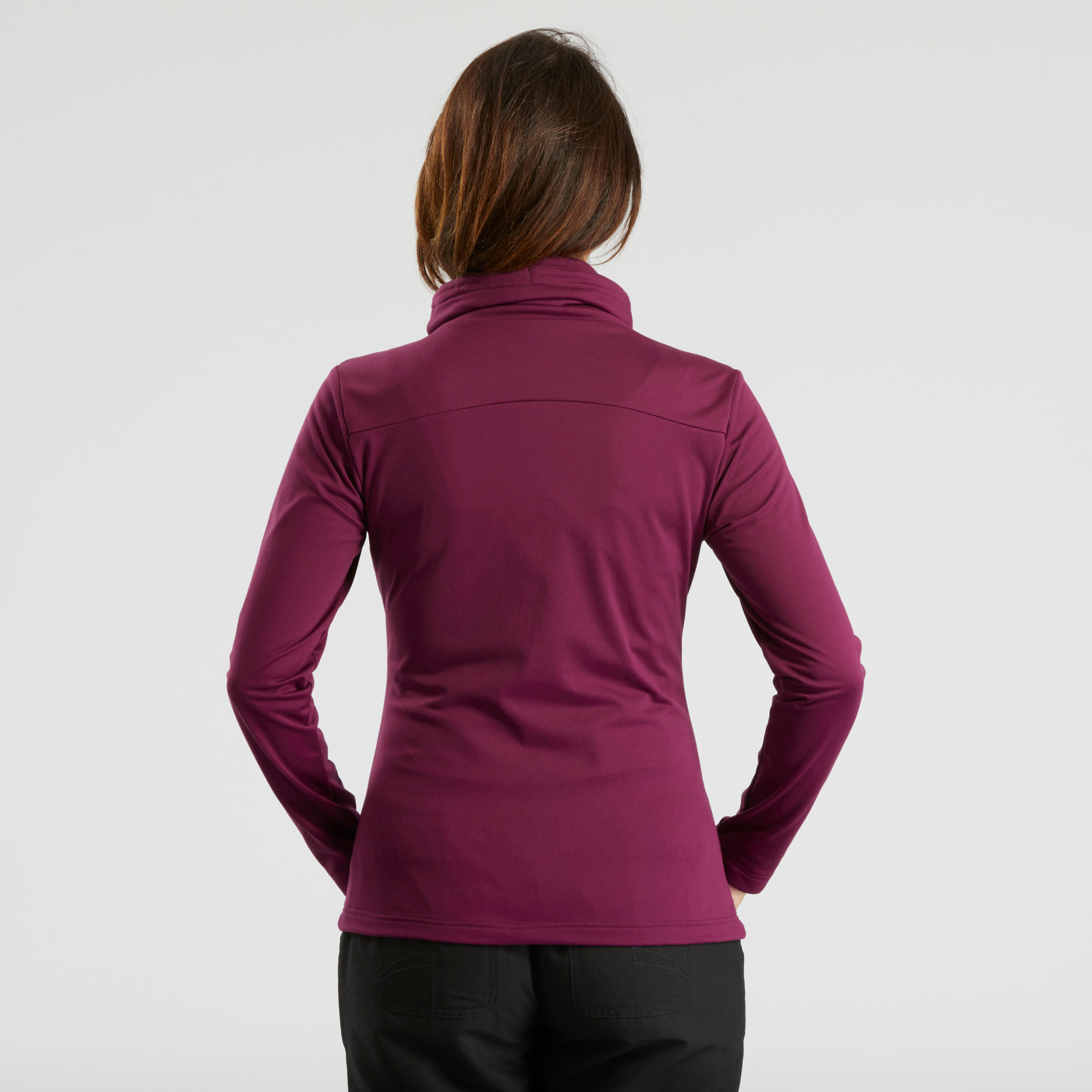 Women's Warm Sweater - SH 100 Purple - QUECHUA