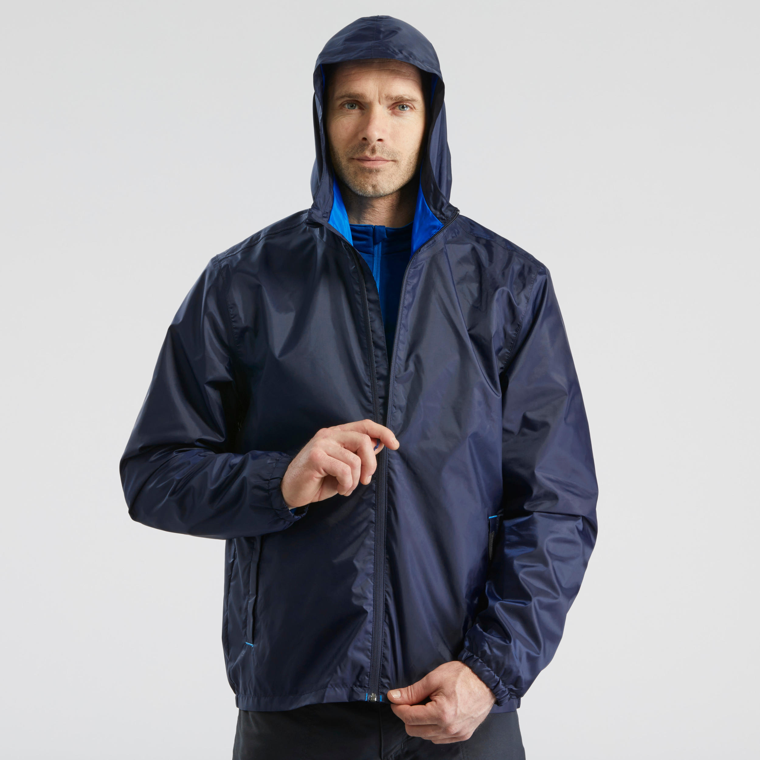 Men’s Snow Jacket WARM WATERPROOF SH100 Navy Blue