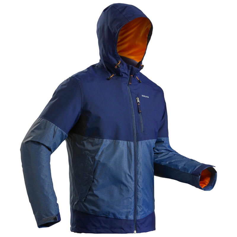Abrigo Chaqueta de Montaña y Senderismo Nieve Hombre Quechua SH100 Azul