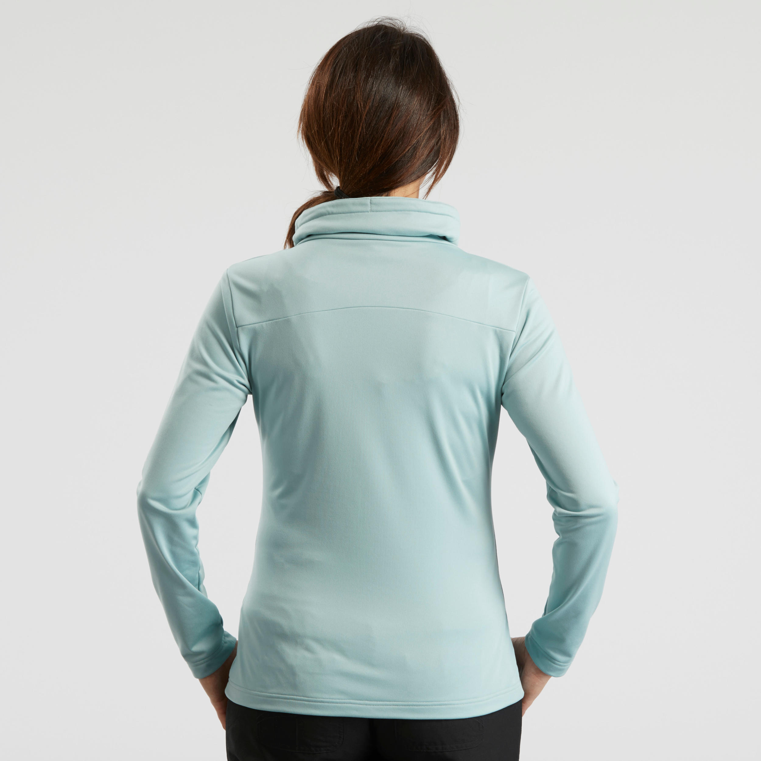 Women’s Long-sleeved Warm Hiking T-shirt - SH100 WARM 3/4