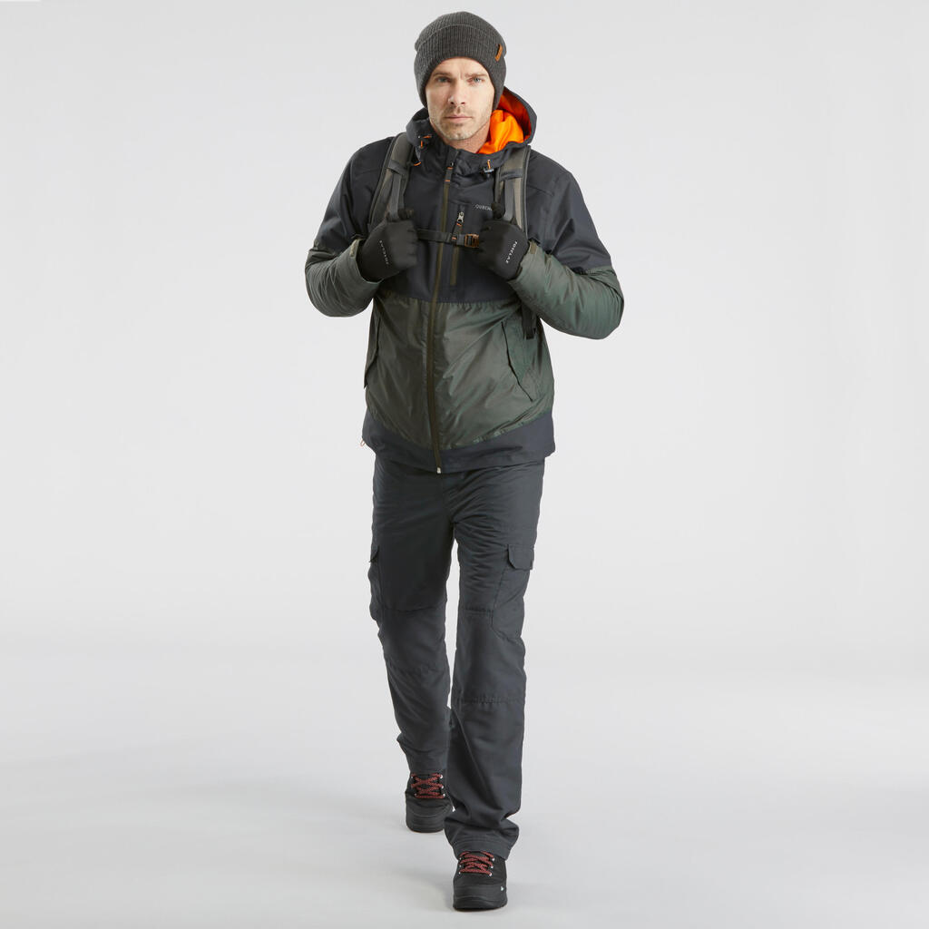 Men’s Waterproof Winter Hiking Jacket - SH100 X-WARM -10°C