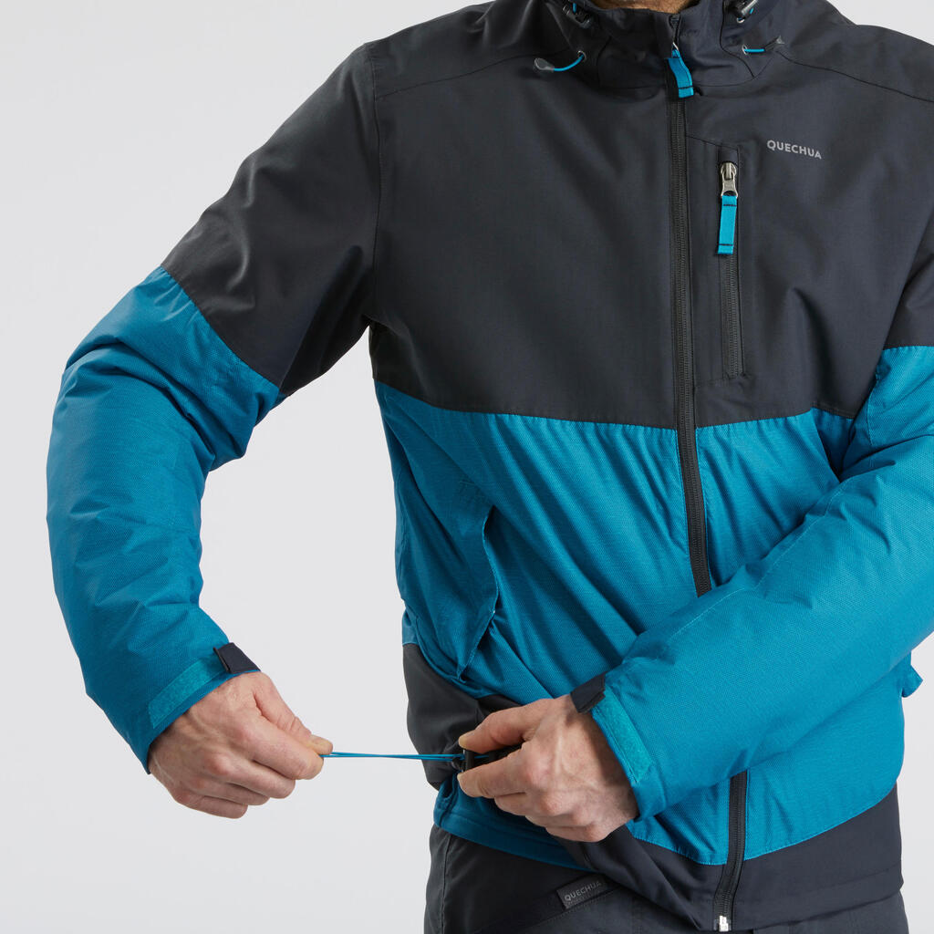 Wanderjacke Winterwandern SH100 X-Warm wasserdicht -10 °C Herren 