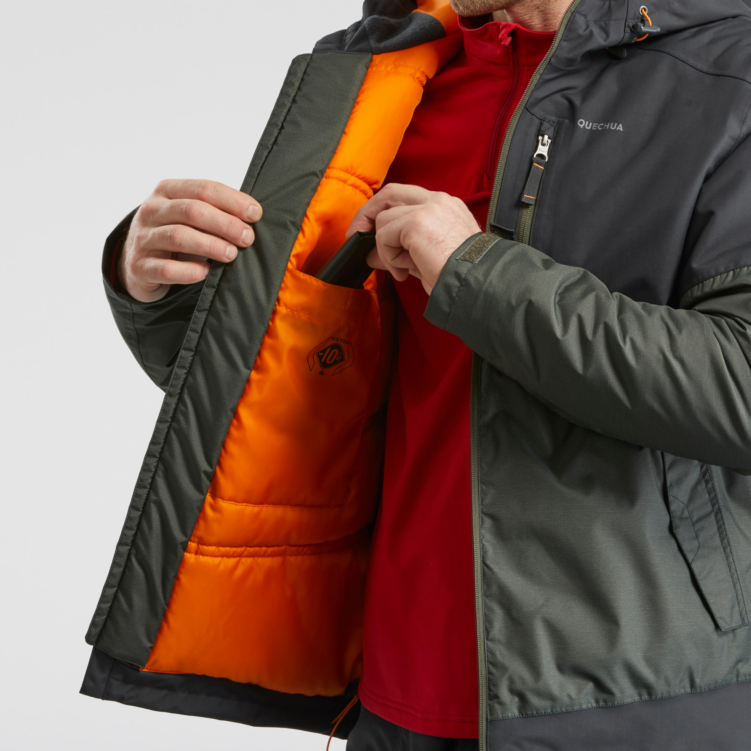 Men’s Waterproof Winter Hiking Jacket - SH100 X-WARM -10°C 8/13
