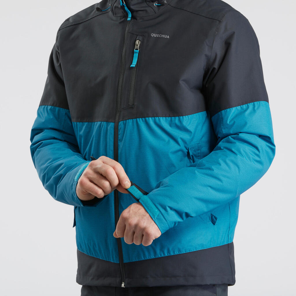 Wanderjacke Winterwandern SH100 X-Warm wasserdicht -10 °C Herren 