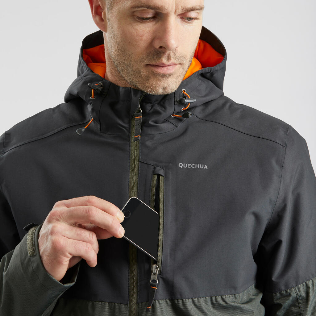 Men’s Waterproof Winter Hiking Jacket - SH100 X-WARM -10°C