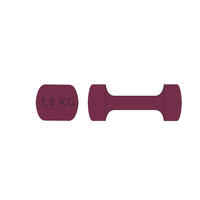 Fitness 1.5 kg Dumbbells Twin-Pack - Burgundy