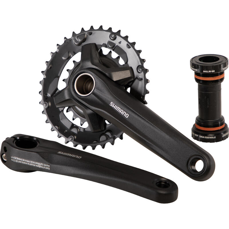 Mechanizm korbowy MTB dwublatowy ALTUS 9-rz 36/22 z suportem HOLLOWTECH II