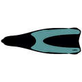 SCD FULL FOOT FINS Scuba Diving - Fins SCD 500 - Turquoise SUBEA - Scuba Diving Equipment