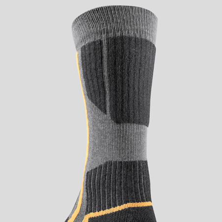 Čarape za planinarenje SH500 Mountain srednje duboke 2 para - sive