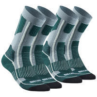 Adult Warm Hiking Socks - SH520 X-WARM MID - 2 Pairs