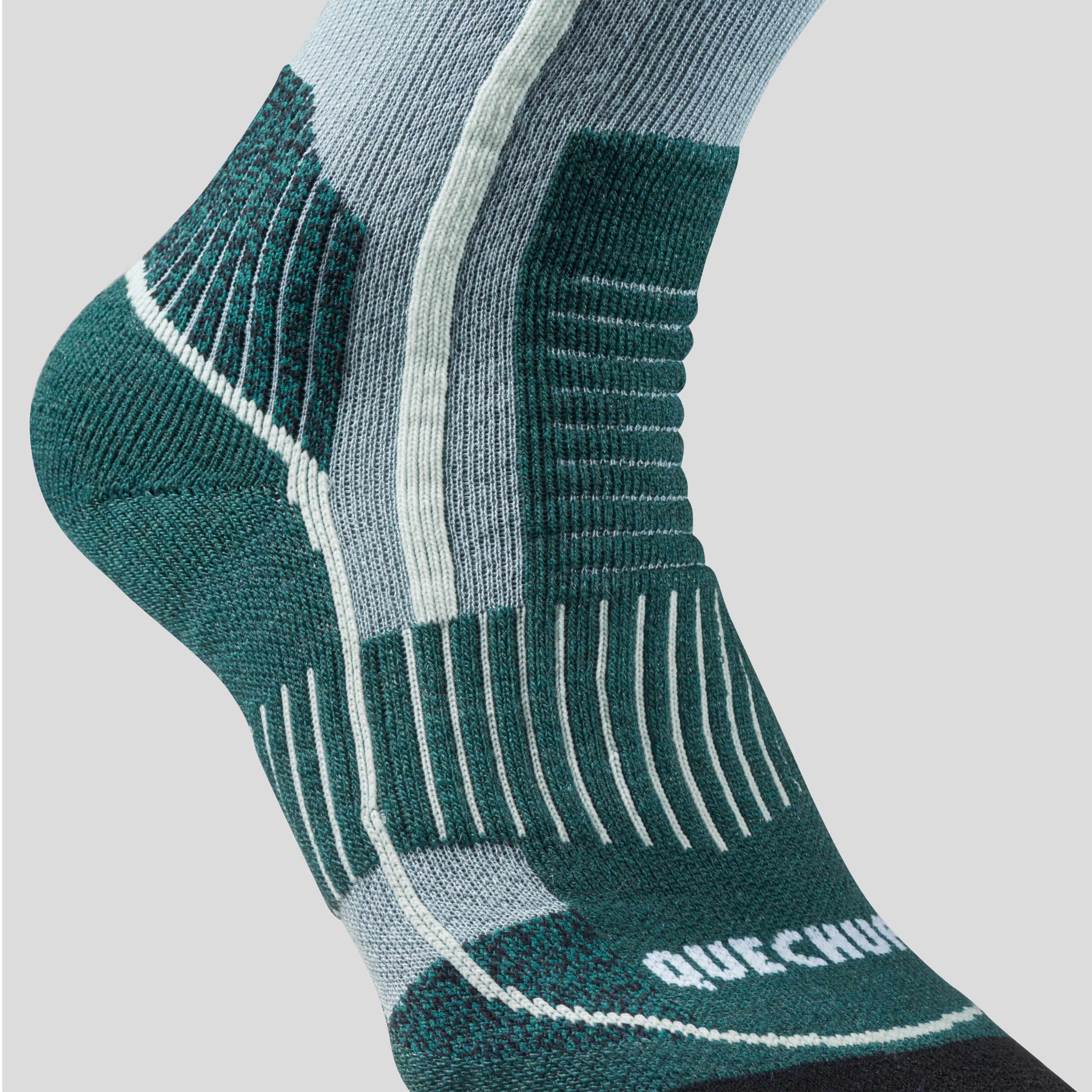 Warm Hiking Socks - SH520 X-WARM MID - 2 Pairs 5/6