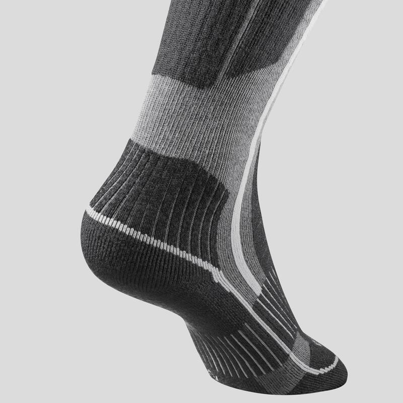 成人款超保暖雪地健行高筒襪SH520－灰色。