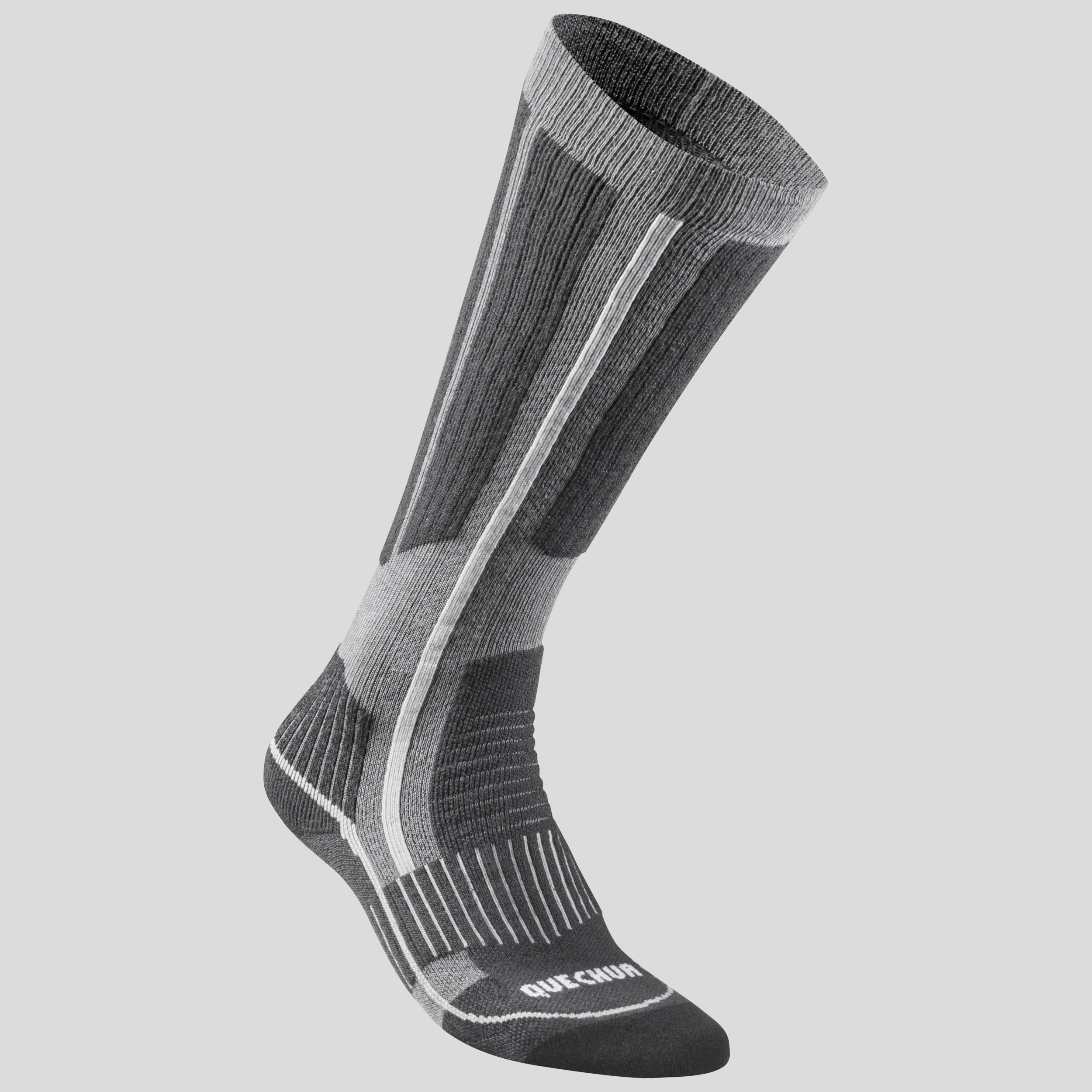 High Hiking Socks - SH 500 Grey - QUECHUA