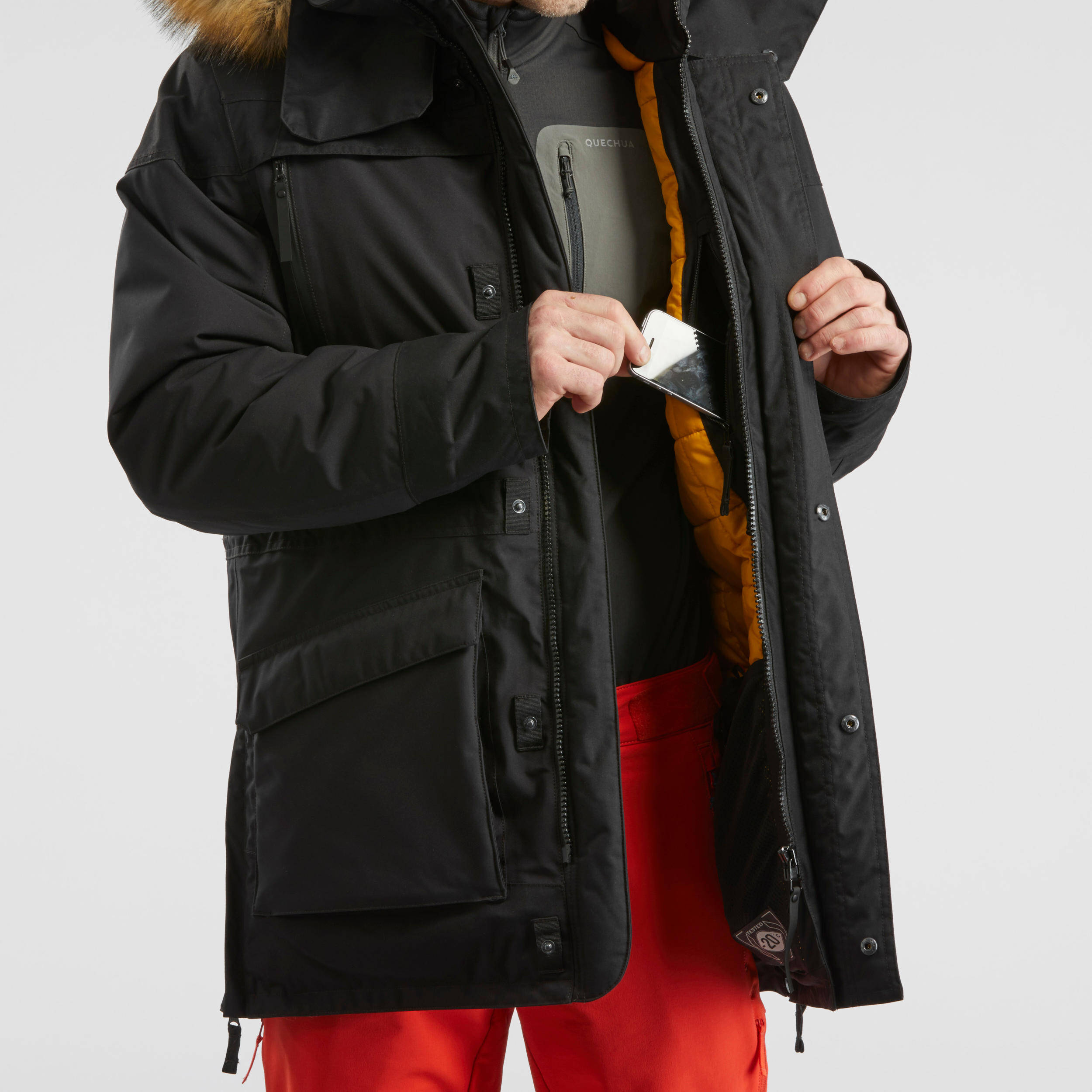 Men’s Winter Waterproof Hiking Parka - SH900  -20°C   -  4