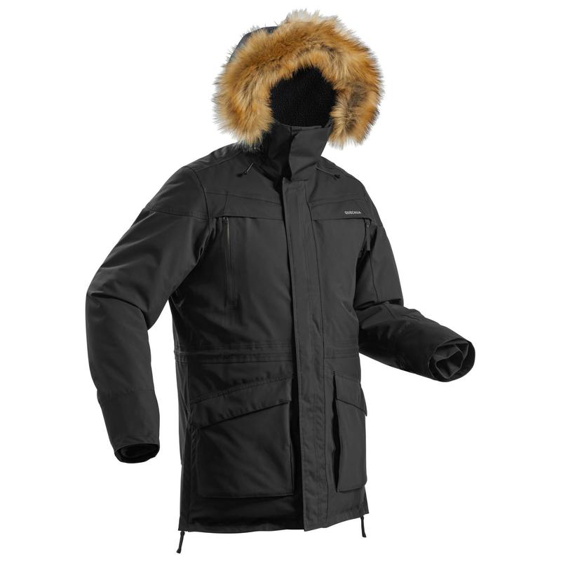 Férfi kabát túrázáshoz SH500 ultra-warm, vízhatlan, -20 °C-ig
