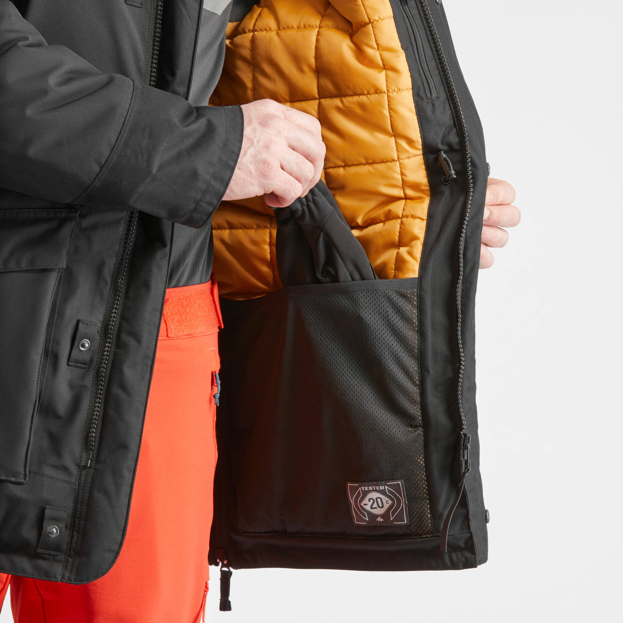 Men’s Winter Waterproof Hiking Parka - SH900  -20°C   -  5