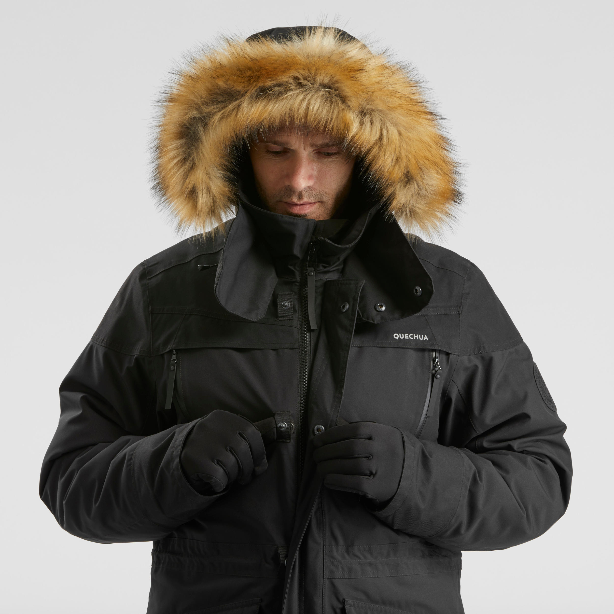 Manteau de randonnée SH 500 U-Warm – Hommes - QUECHUA