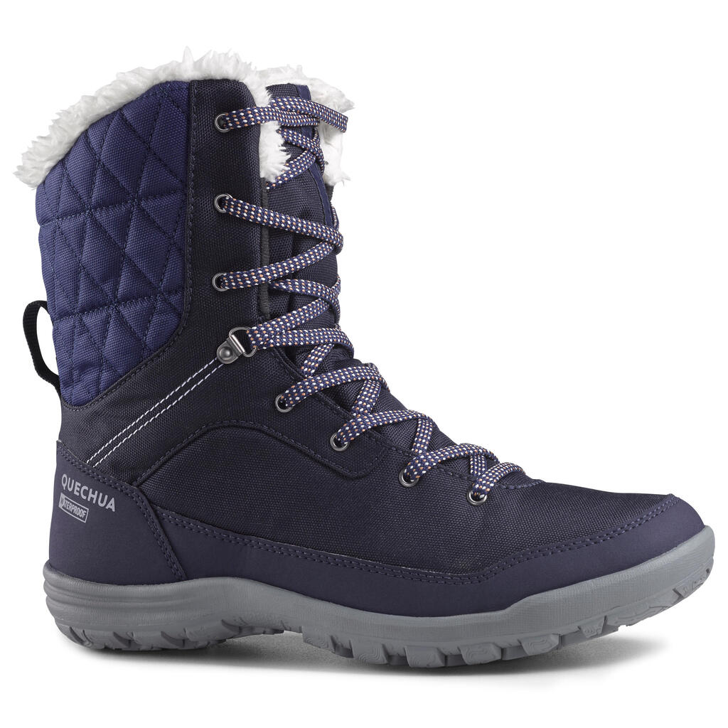 Women’s Warm and Waterproof Hiking Boots - SH100 high