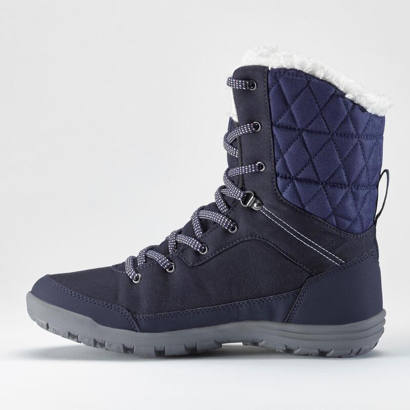 Botas de nieve y apreski impermeables con cordones Mujer Quechua SH100