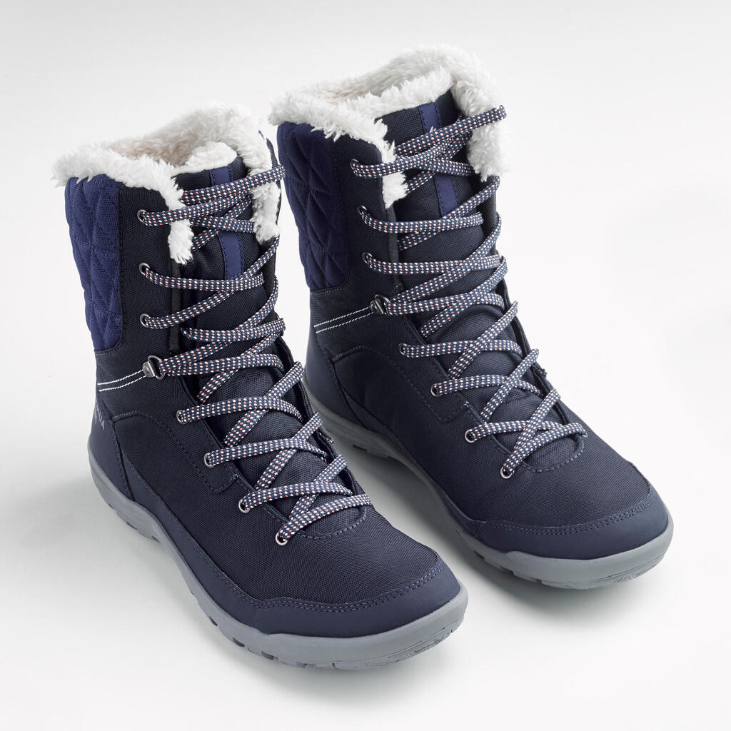 Women’s Warm and Waterproof Hiking Boots - SH100 high