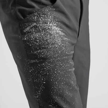 מכנסי טיולים חמים עמידים למים לגברים - דגם SH500 - אפור