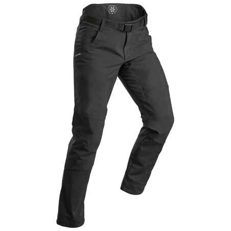מכנסיים חמים במיוחד לגברים לטיולים בתנאי שלג דגם SH500 - אפור כהה.