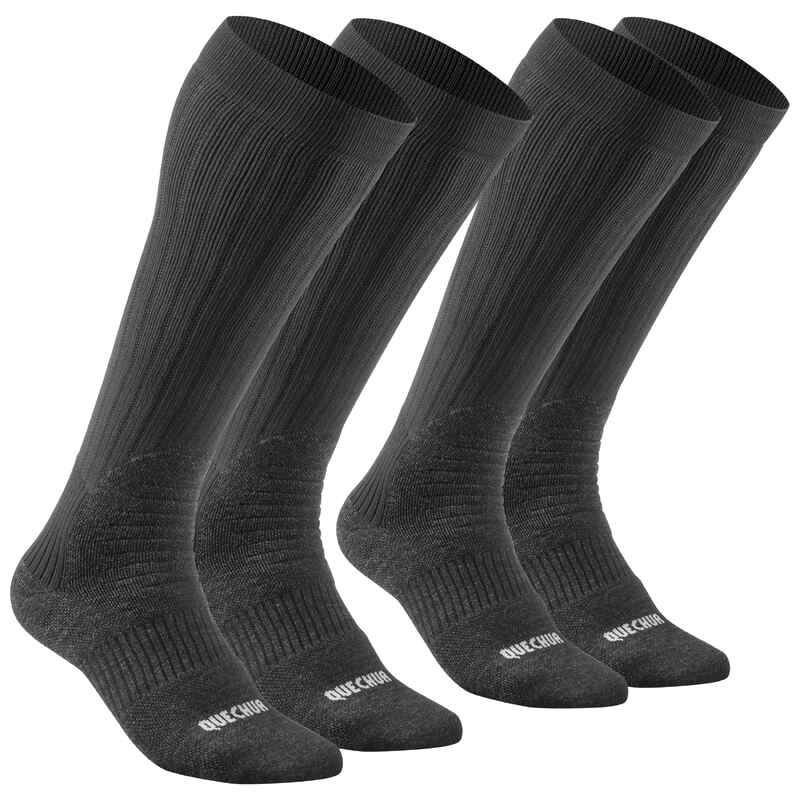 Чорапи за преходи sh100 x-warm high, 2 чифта, QUECHUA