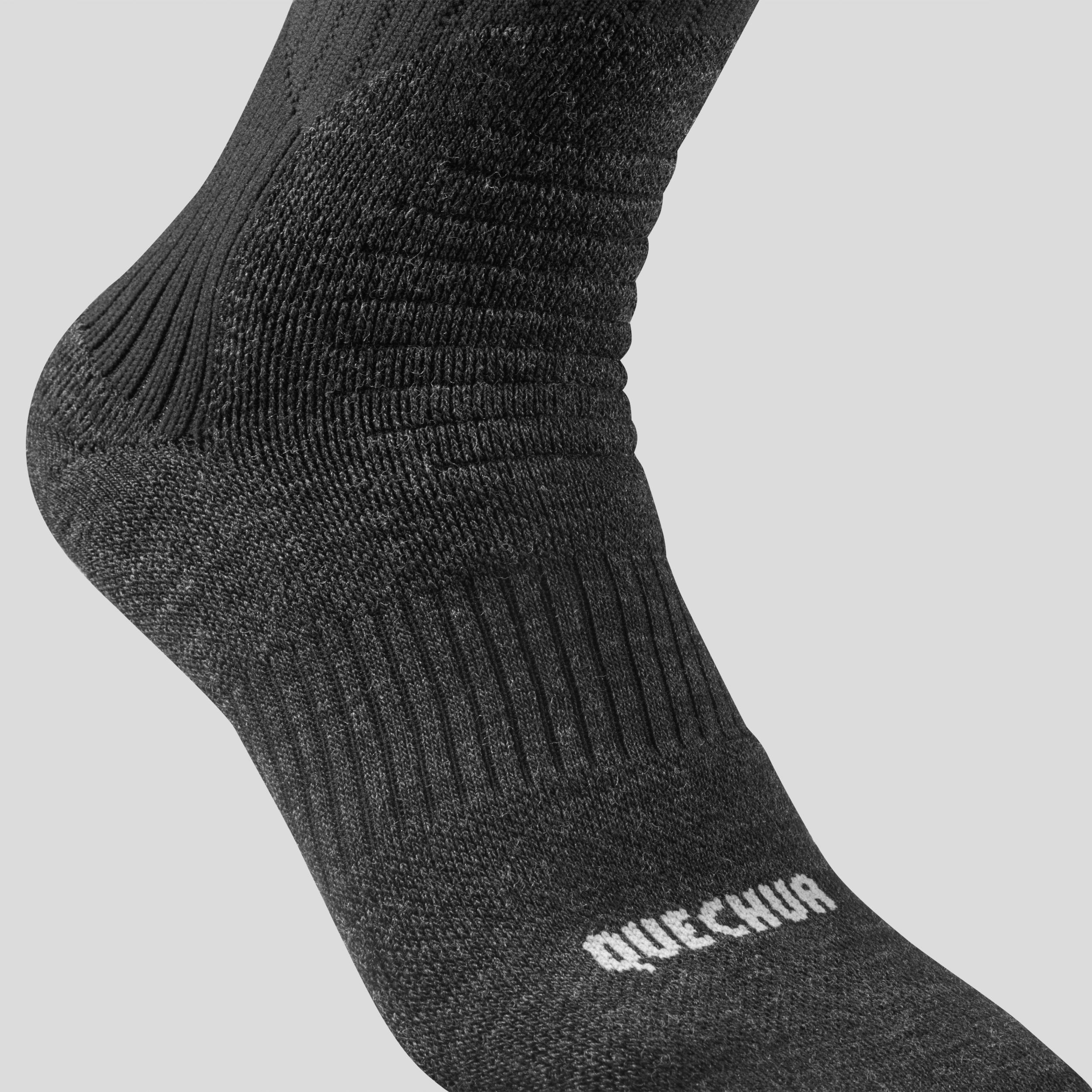 High Hiking Socks – SH 100 X-Warm Black - black - Quechua - Decathlon