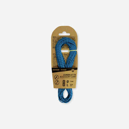 Modra pomožna vrv za plezanje in gorništvo (2 mm x 10 m)