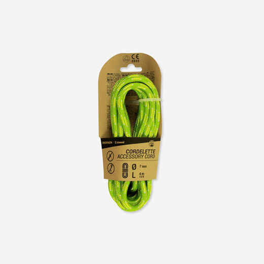 
      Klinšu kāpšanas un alpīnisma virve, 7 mm x 4 m, zaļa
  