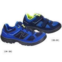 Chaussures de randonnée enfant MH100 JR bleues 22-38