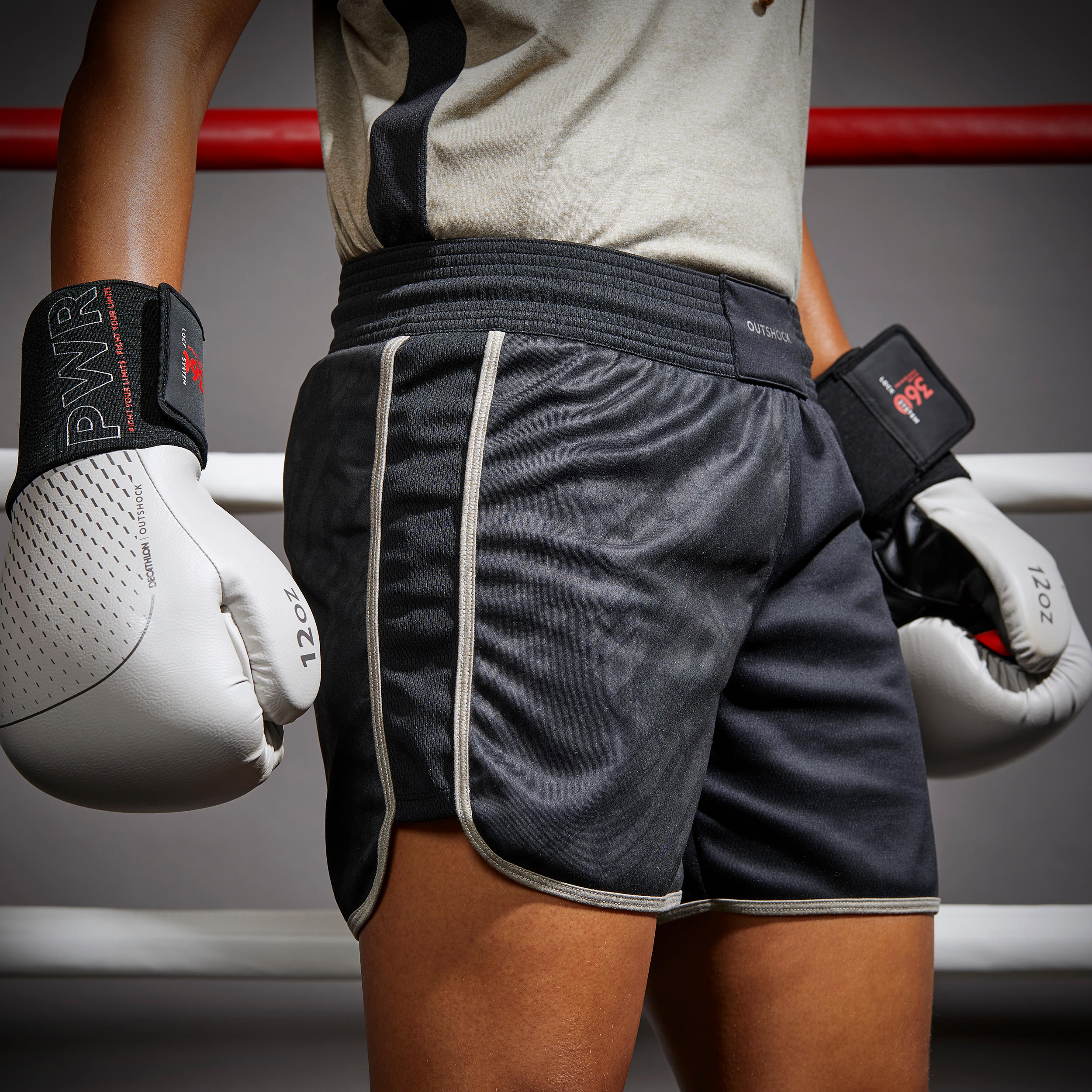 500 Women's Boxing Shorts - Black 4/5