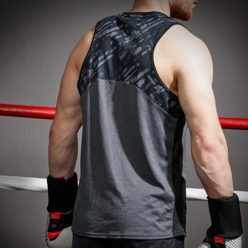 500 Boxing Tank Top Grey Domyos By Decathlon