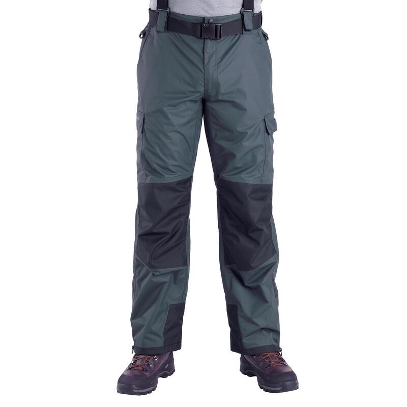 Pantaloni pesca uomo 500 impermeabili grigi AR7253