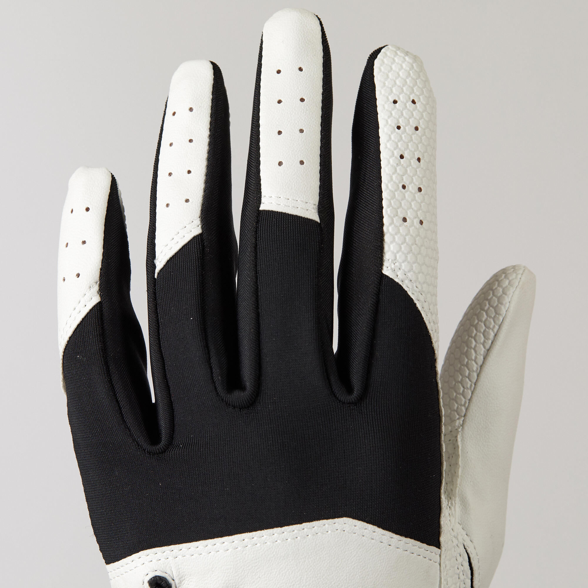 Golf Lthr Glove Off White/Black